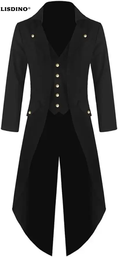 Vintage Victorian Fashion - Мужская стимпанк готическая куртка викторианский фрак