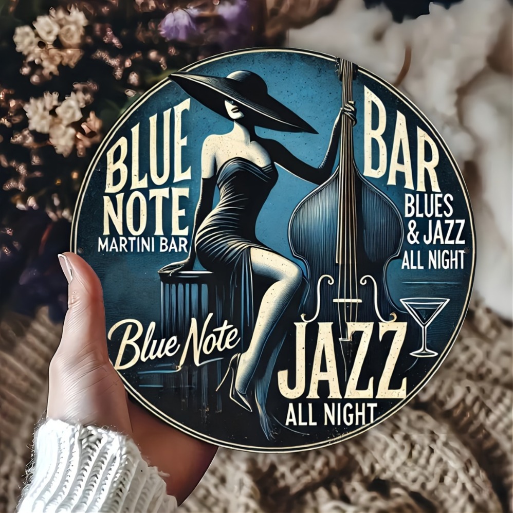 Vintage Fashion Plates - Blue Note Jazz Martini Bar Винтажное