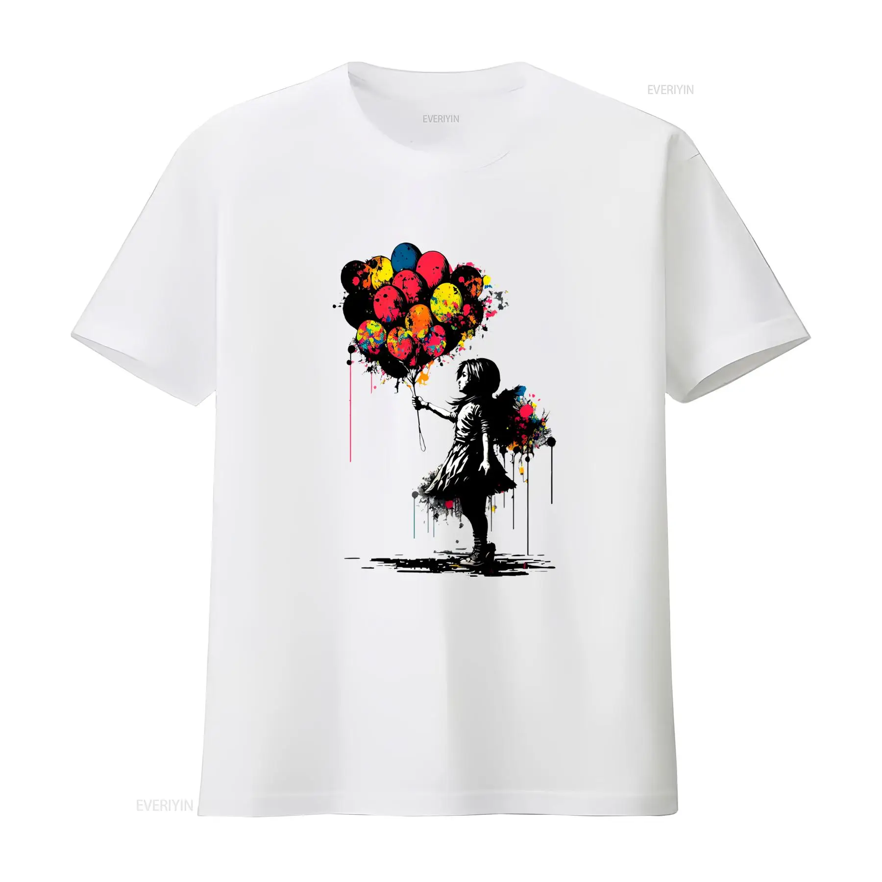 Vintage Fashion Jersey - Футболка Banksy Peace с принтом «Девочка