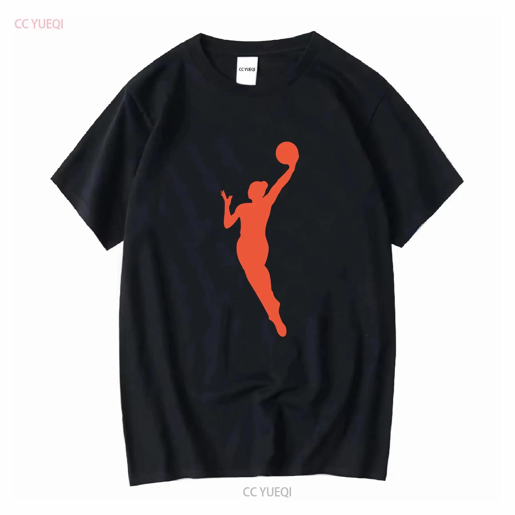 Vintage Fashion Jersey - Футболка из плотного хлопка WNBA, оранжевая,