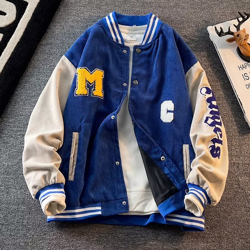 Varsity Jacket Wool - Бейсбольная куртка, Мужская Вельветовая винтажная куртка