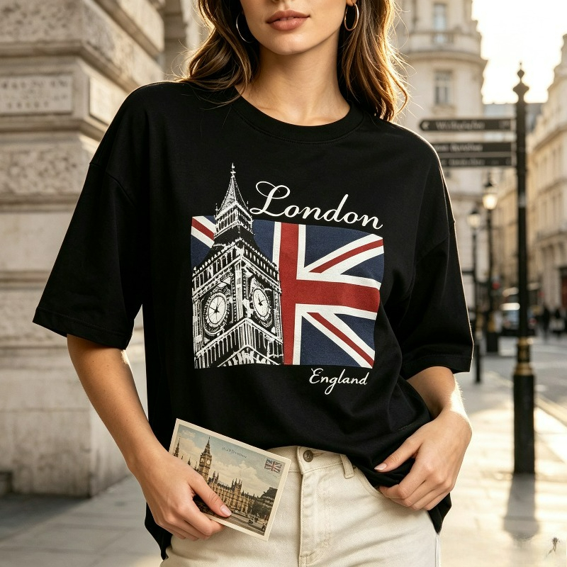 Vintage Fashion London - Лондон, Англия, футболка с принтом Биг