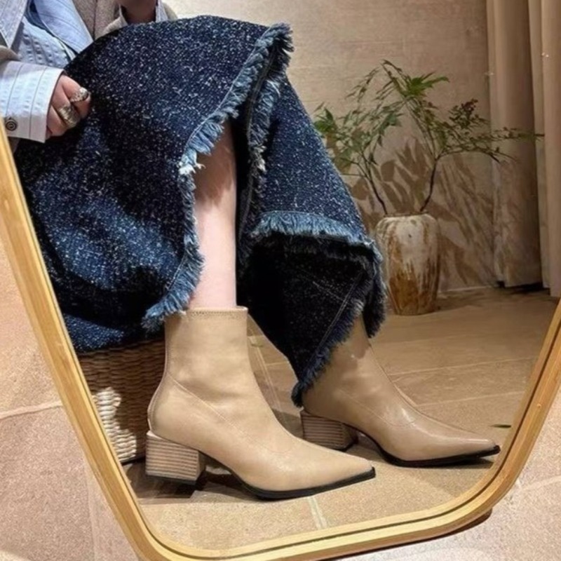 Vintage Fashion Style - 2026 Женские ботильоны в уличном стиле