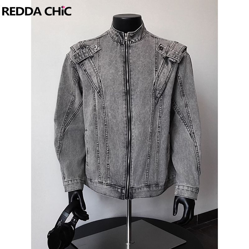Patchwork Jean Jacket - ReddaChic 2000-х годов, потертая мужская джинсовая