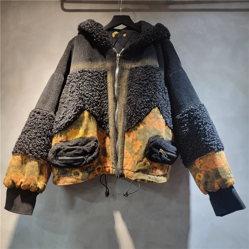 WTHT модная новая женская лоск – обзор и цена Patchwork Jean Jacket