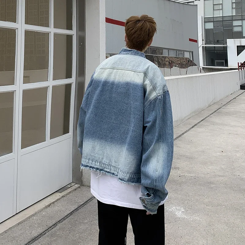 Мужская джинсовая куртка в аме – обзор и цена Patchwork Jean Jacket