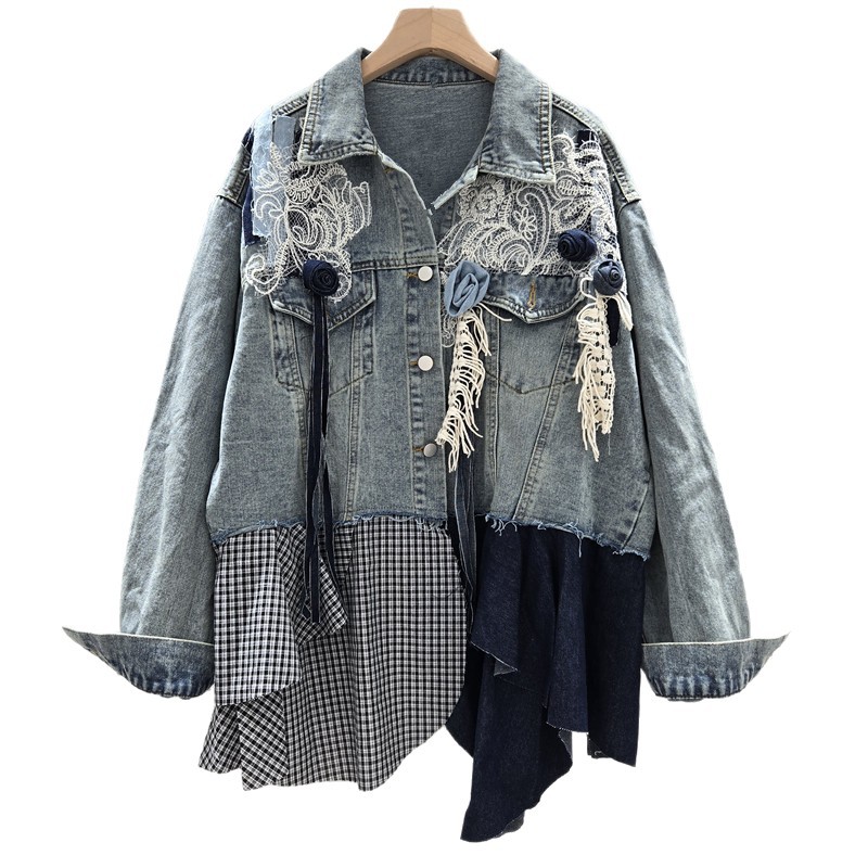SuperAen, осень 2024, новые же – обзор и цена Patchwork Jean Jacket