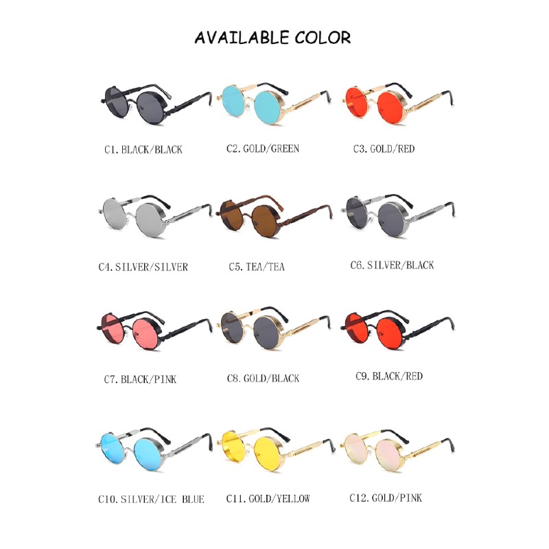 Металлические солнцезащитные о – обзор и цена Vintage Fashion Glasses