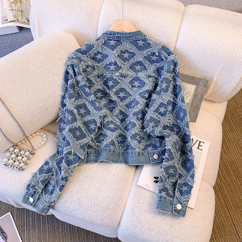 Пальто женские джинсовые пальт – обзор и цена Patchwork Jean Jacket