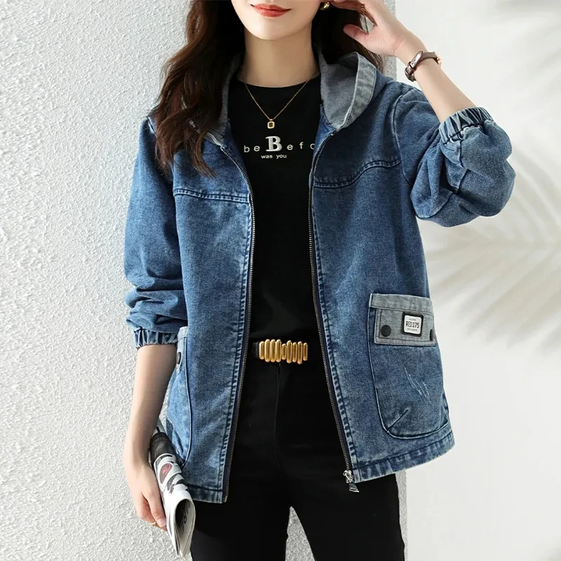Новое женское ковбойское пальт – обзор и цена Patchwork Jean Jacket