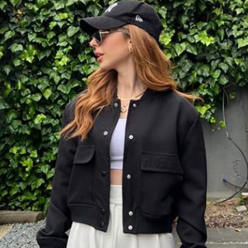 HXAO женская куртка-бомбер, ук – обзор и цена Varsity Jacket Wool