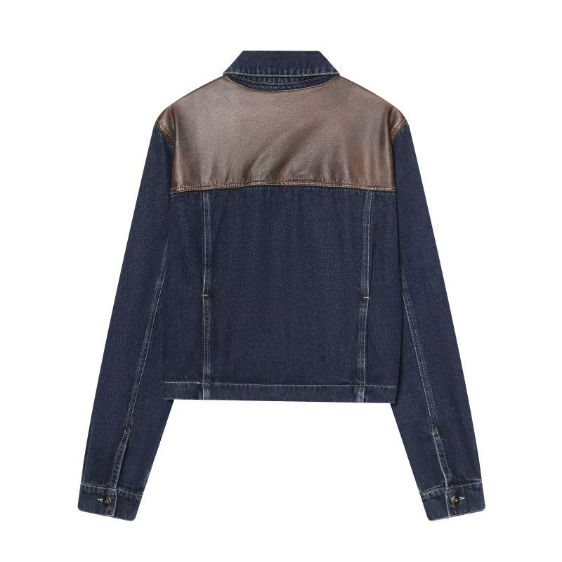 Женский джинсовый комплект ETJ – обзор и цена Patchwork Jean Jacket