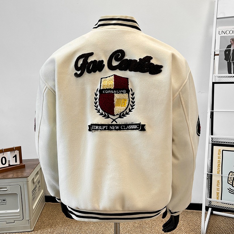 2026 весеннее новое пальто для – обзор и цена Varsity Jacket Wool