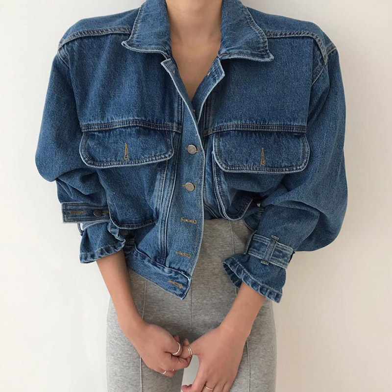 Короткая джинсовая куртка с не – обзор и цена Patchwork Jean Jacket